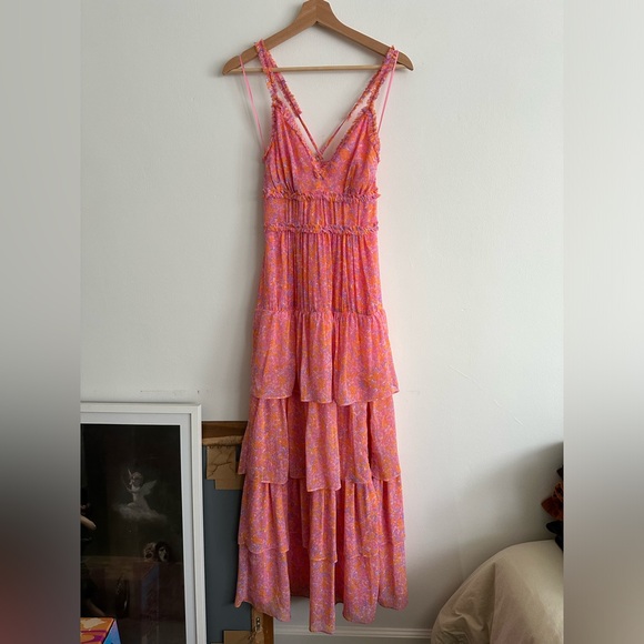 LIKELY Athena Dress - Pink Floral (ONLY USED ONCE) - Picture 1 of 15